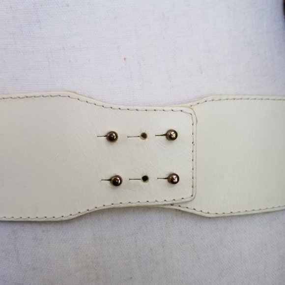 Vero Vitello Italian Leather Belt Size 34 Vintage G14 main image 5